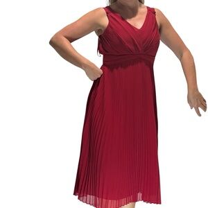 White House Black Market Crimson Midi Dress